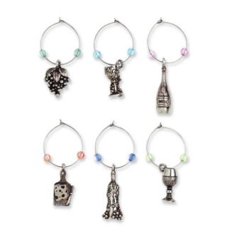 A Glass a Day Wine Charms