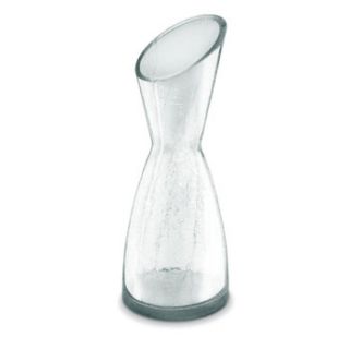 Crackled Glass Hourglass Decanter