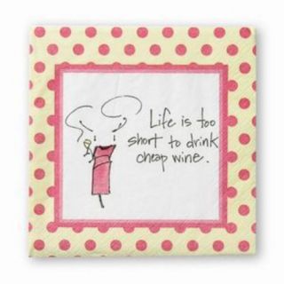 Life Is Short Cocktail Napkins