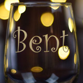Engraved Buzzed Tall Wine Glass