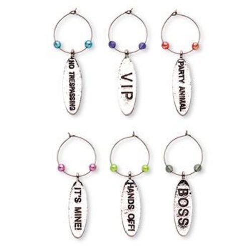 Vip Wine Glass Charms, Charms For Wine Glasses