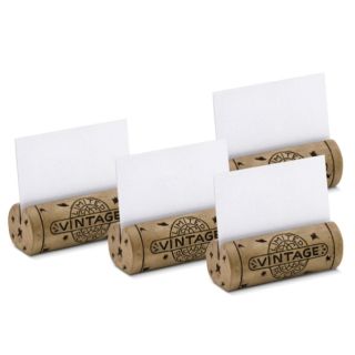 Wine Cork Table Place Card Holder Set